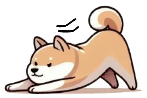 イラスト。これは犬が悪心を感じているしぐさを表しています